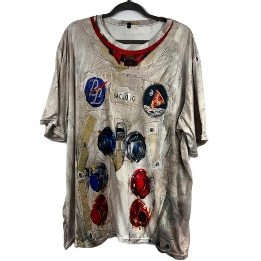 NASA Space Crew Astronaut Suit All Over Print Fusion Unisex Tee Adult 3XL